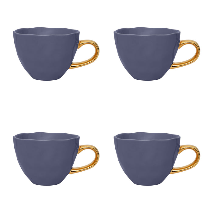 Urban Nature Culture Good Morning Cappuccino / Theekop - Purple Blue - 4 st.