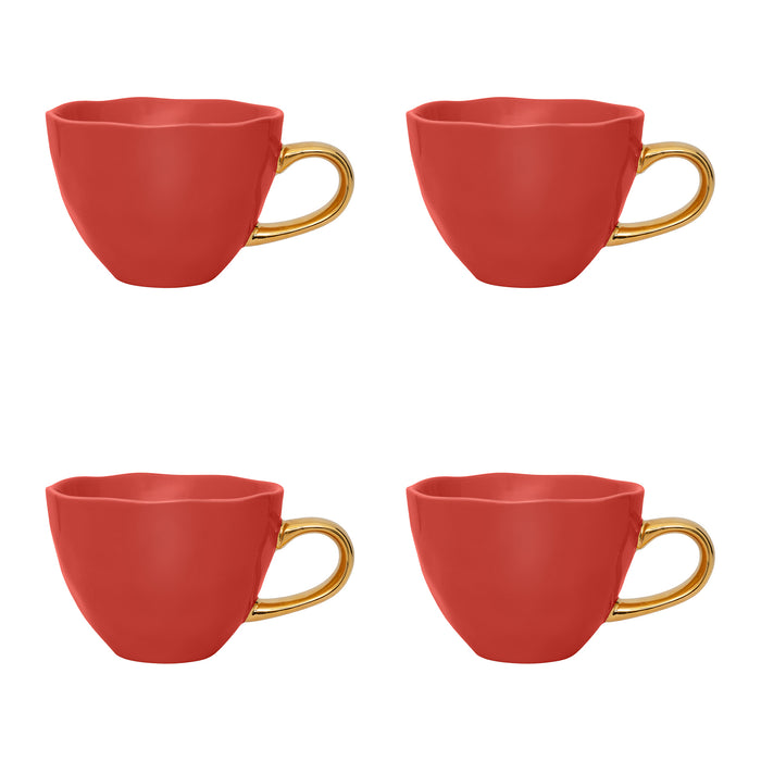 Urban Nature Culture Good Morning Cappuccino / Theekop - Raspberry - 4 st.