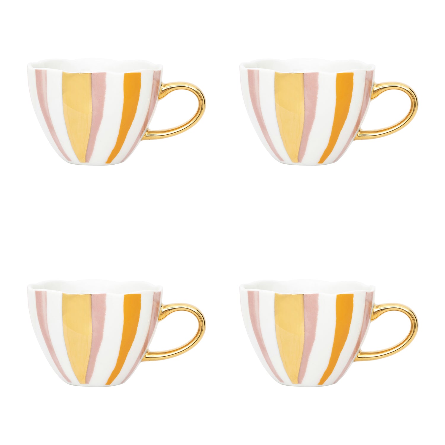 Urban Nature Culture Good Morning Cappuccino / Theekop - Joyful C - 4 st.