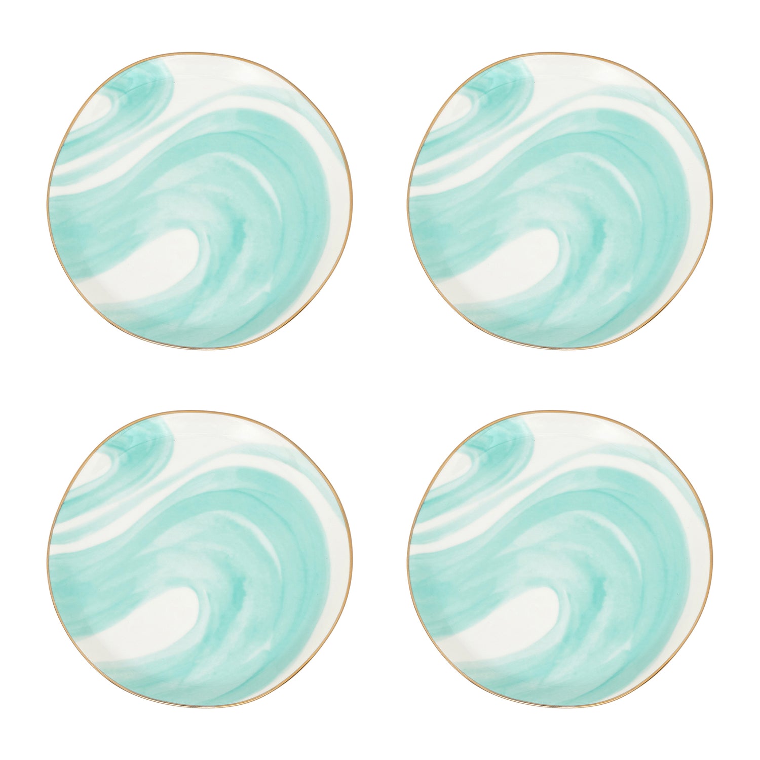 Urban Nature Culture Good Morning Gebaksbord - Emerald Green - 4 st.