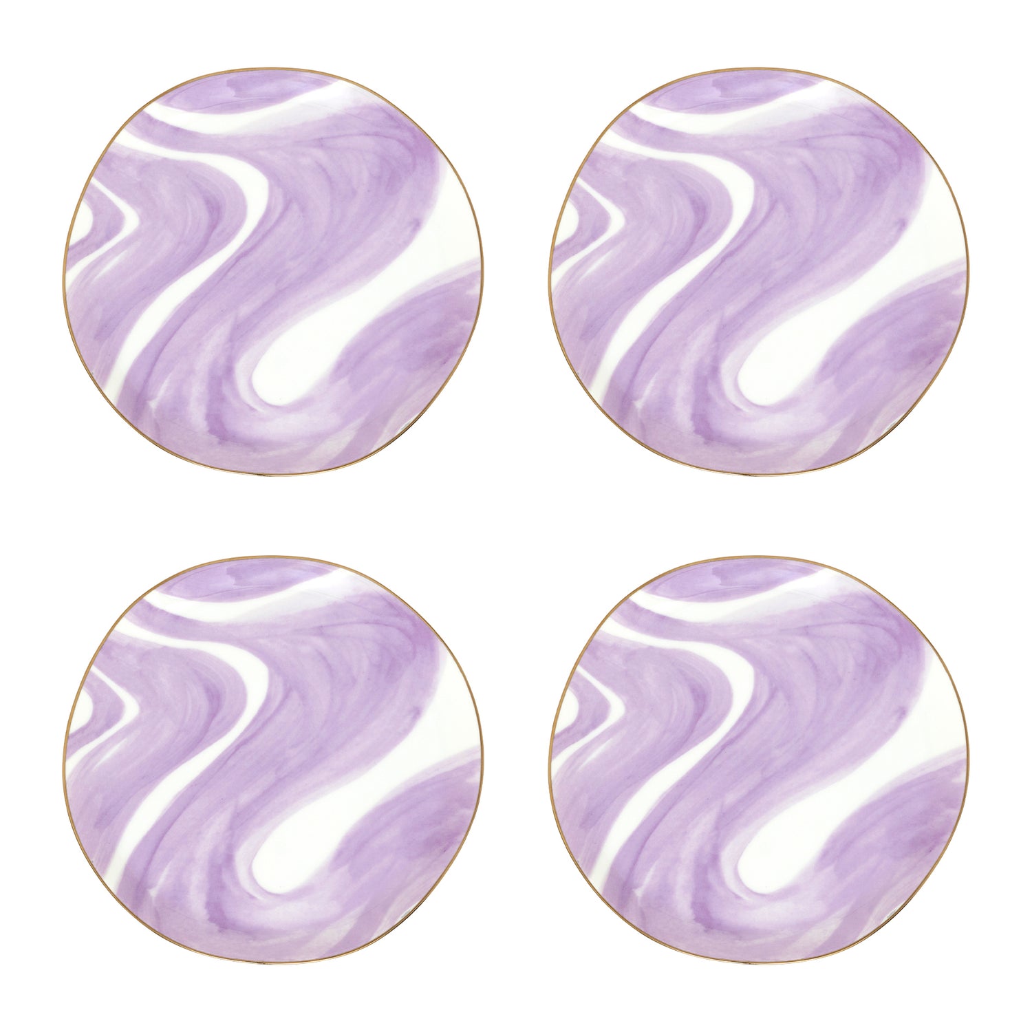 Urban Nature Culture Good Morning Gebaksbord - Emerald Violet - 4 st.