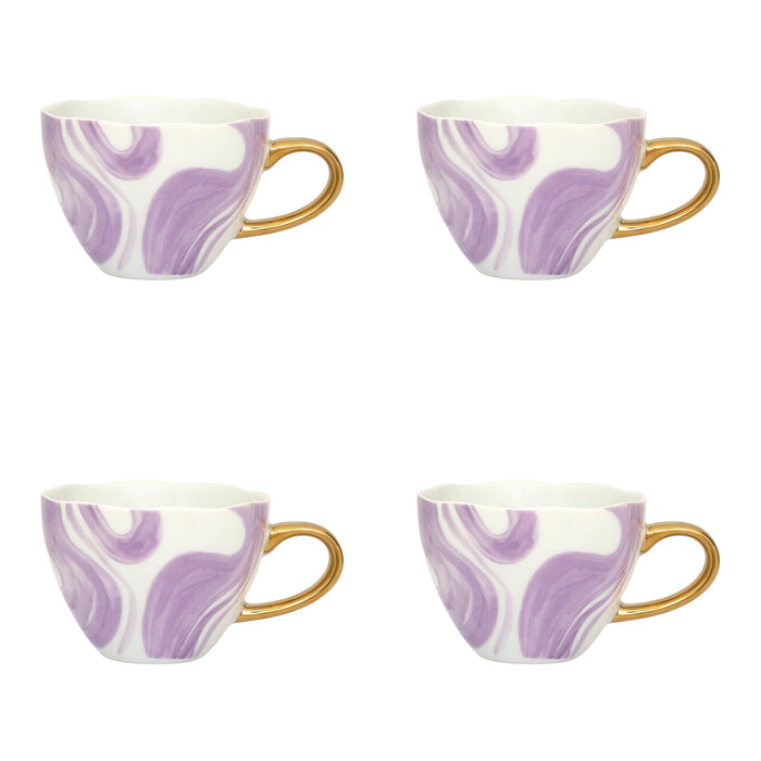 Urban Nature Culture Good Morning Cappuccino / Theekop - Valuri Violet - 4 st.