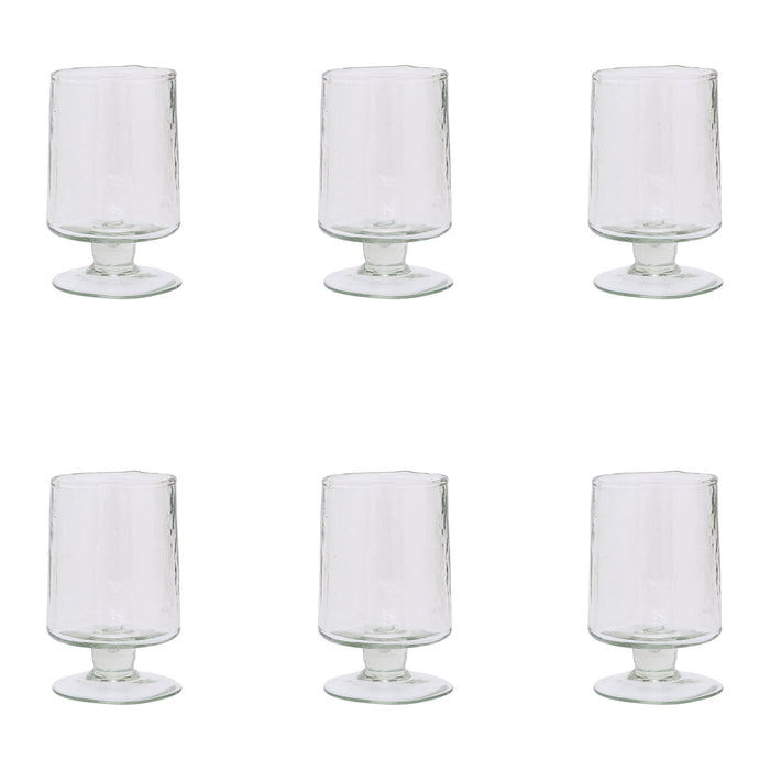 Urban Nature Culture Hammered Wijnglas - Transparant -  12 st.