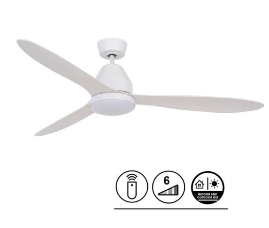 Lucci Air Plafondventilator Whitehaven Wit incl. LED Ø 142cm