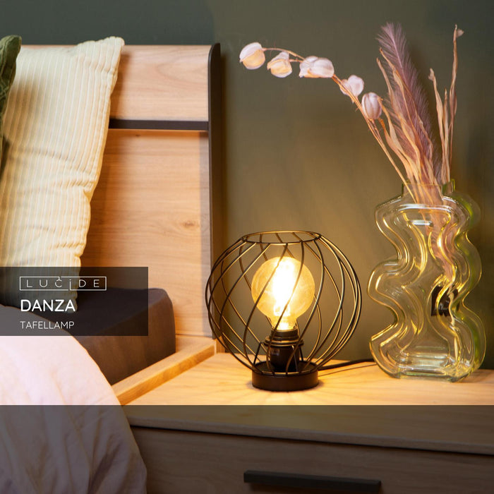 Lucide DANZA Tafellamp - Zwart
