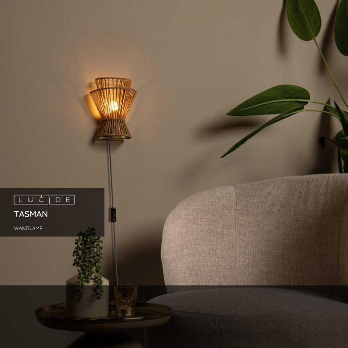 Lucide TASMAN Wandlamp - Naturel