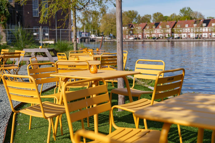 Metalen tuinset Max okergeel 80 cm