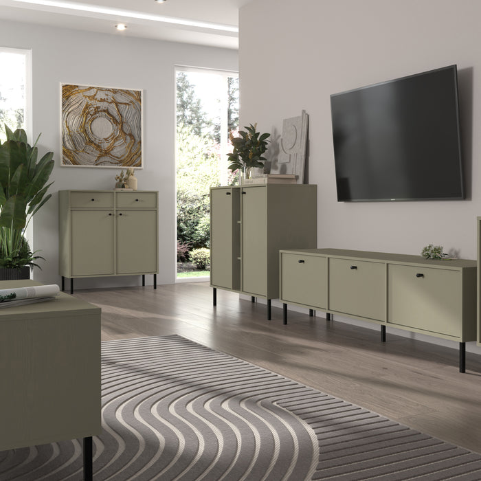 by fonQ Luvra Tv-meubel 3-deurs - Groen