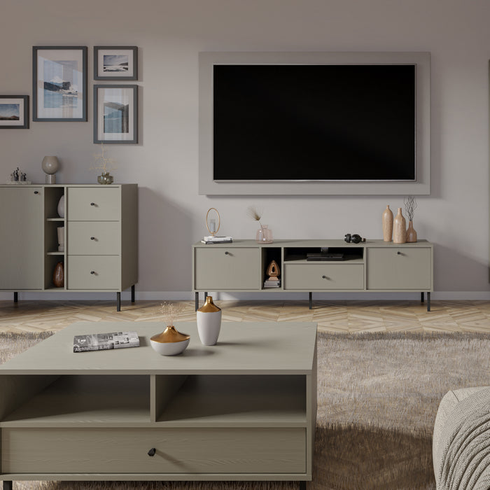 by fonQ Luvra Tv-meubel 3-deurs - Groen