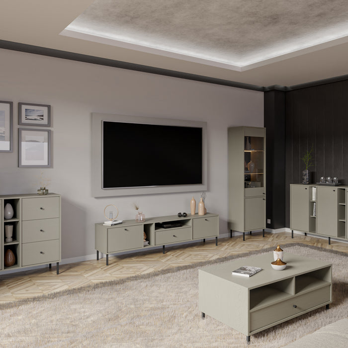 by fonQ Luvra Tv-meubel 3-deurs - Groen