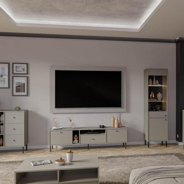 by fonQ Luvra Tv-meubel 3-deurs - Groen