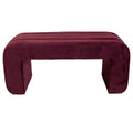 Giga Meubel - Halbankje Burgundy Stof - 99x38x46cm - Sera