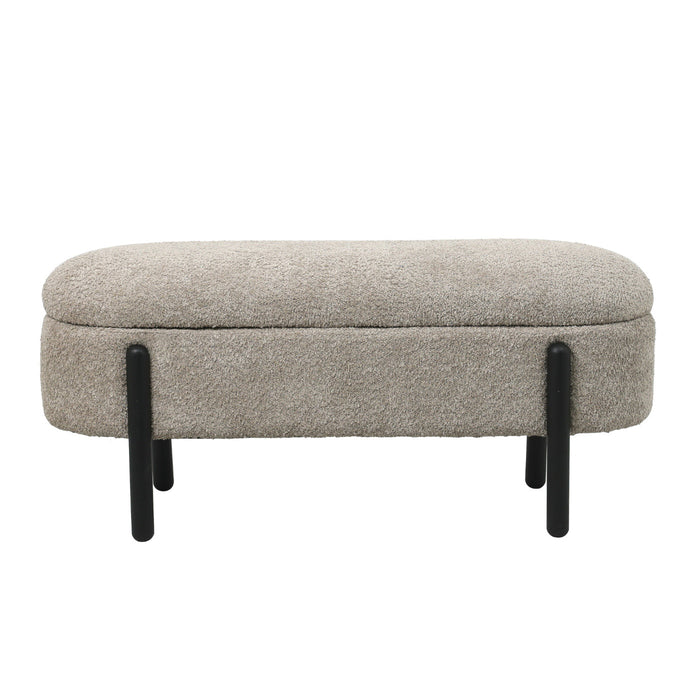 Giga Meubel - Opbergbank Taupe Stof|Textiel - 108x41x48cm