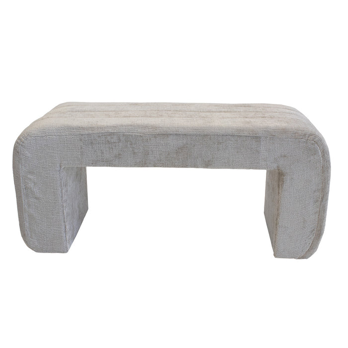 Giga Meubel - Halbankje Beige Stof - 99x38x46cm - Sera