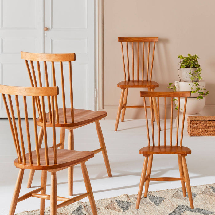 sweeek - Hevea houten stoel (set van 4)