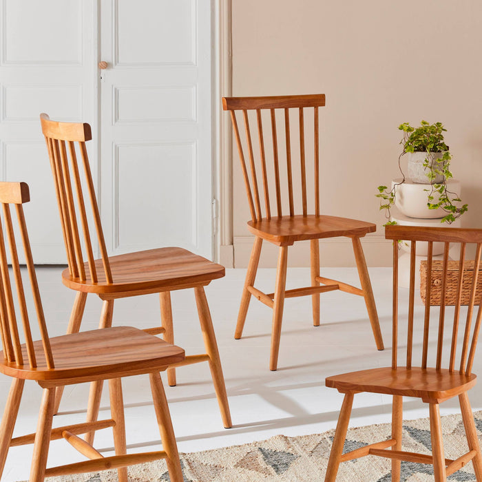 sweeek - Hevea houten stoel (set van 4)