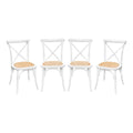 sweeek - Vintage rubberhouten bistrostoelen (set van 4)