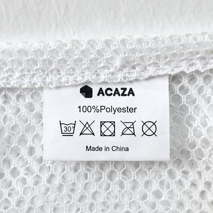 ACAZA Wasmand - Wassorteerder - 2 vakken - Bamboe - Beige