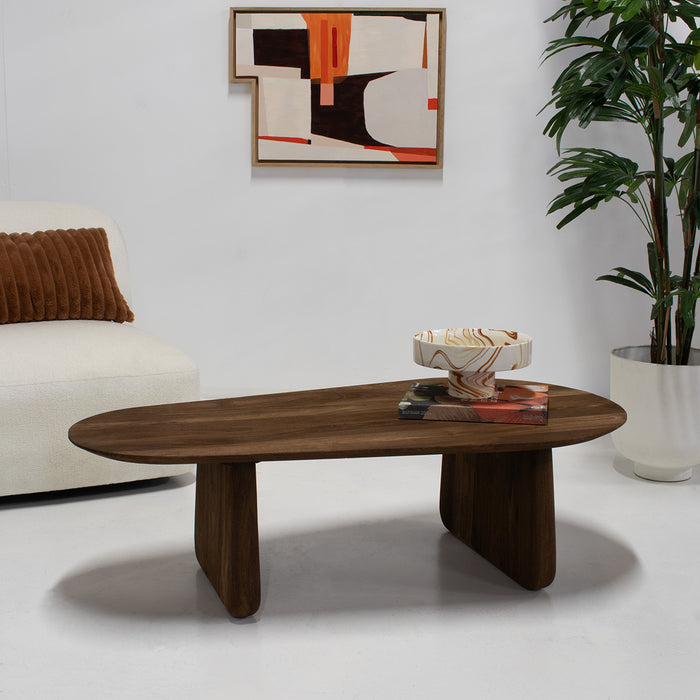 Giga Meubel - Salontafel Bruin Mangohout - 120x65x35cm - Femke