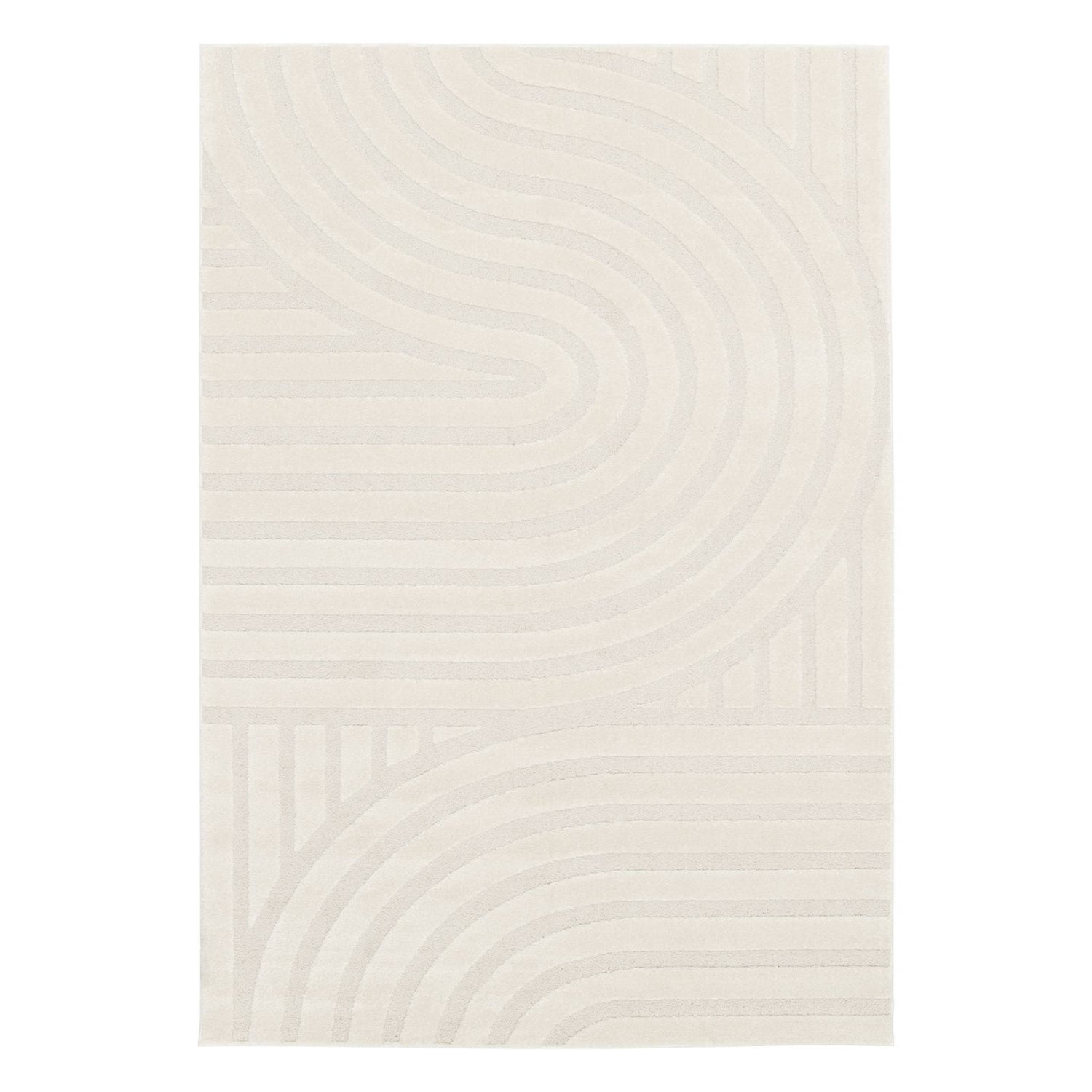 sweeek - Interieur tapijt met crème bogen