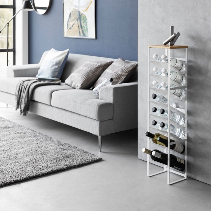 Yamazaki Wijnrek | Flessenrek - 16 flessen - Tower - Wit