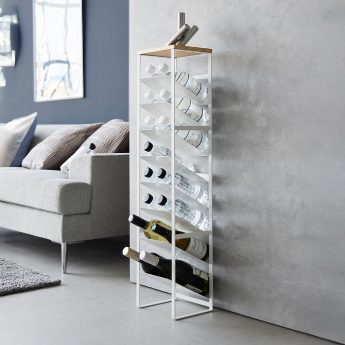 Yamazaki Wijnrek | Flessenrek - 16 flessen - Tower - Wit