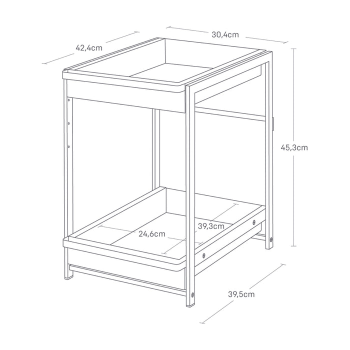Yamazaki Keukenkast Organizer - 2 niveaus - Tower - Zwart