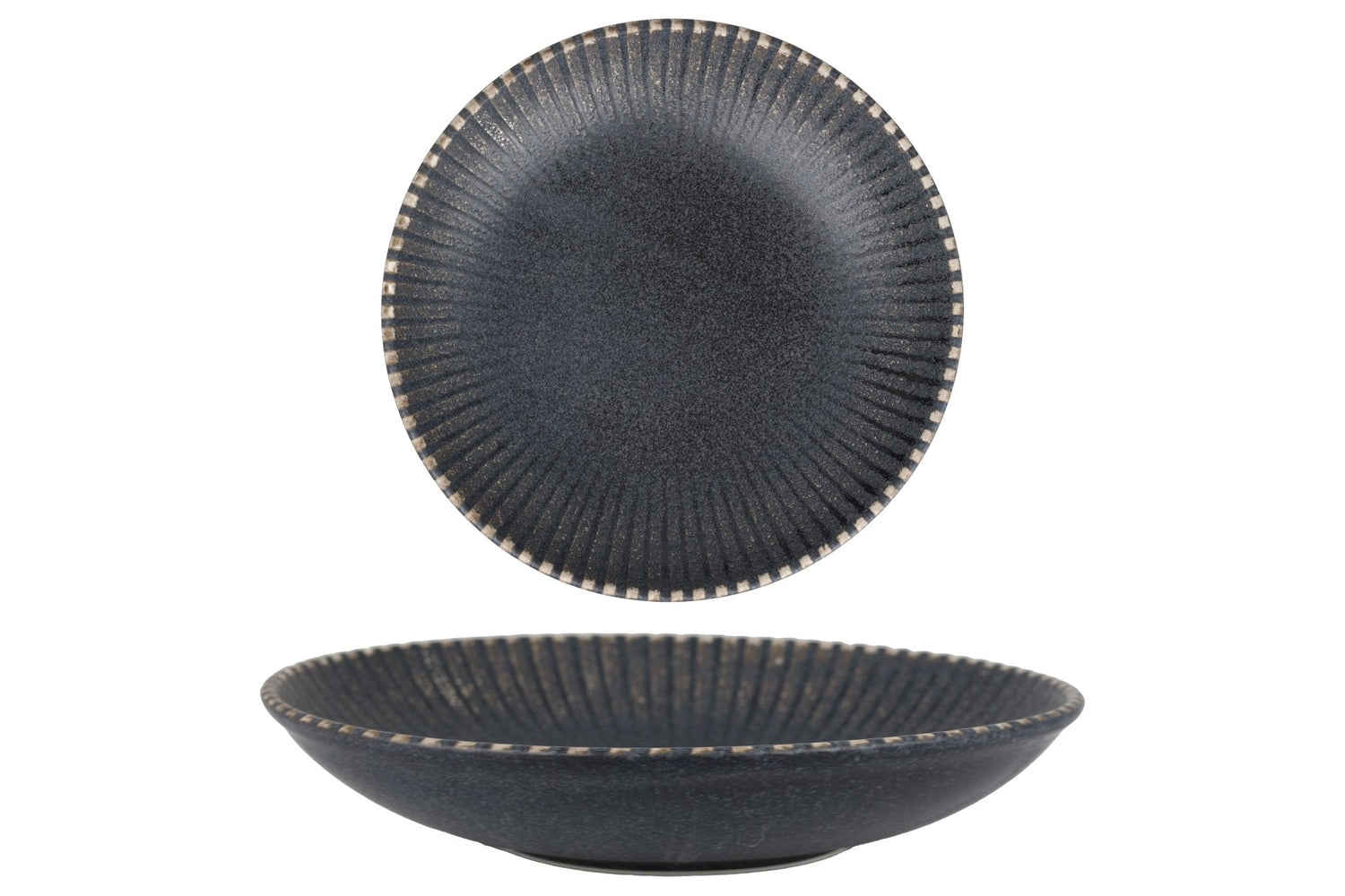 ID Fine Diep bord - Reckless - Porselein - 22 cm (700cc) - set van 6