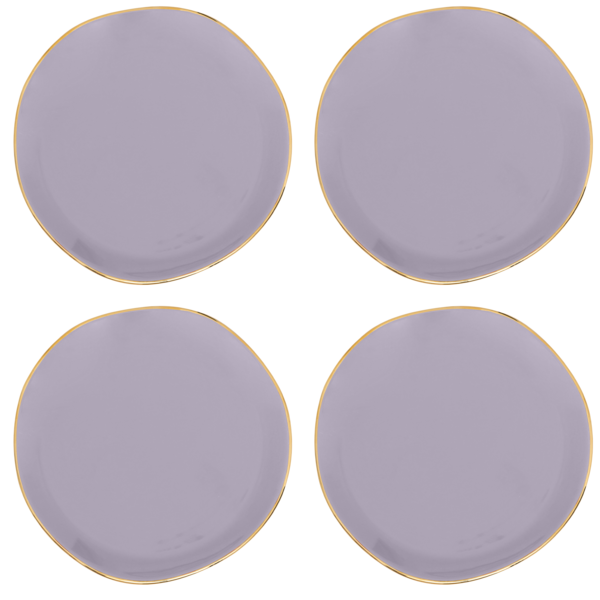 Urban Nature Culture Good Morning Gebaksbord - Lila - 4 st.