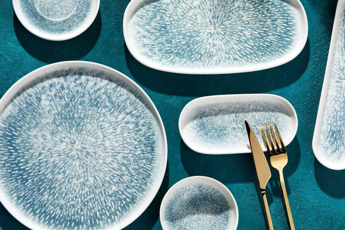 Rinart Serveerschaal - Asel - Porselein - 32x18 cm - set van 2