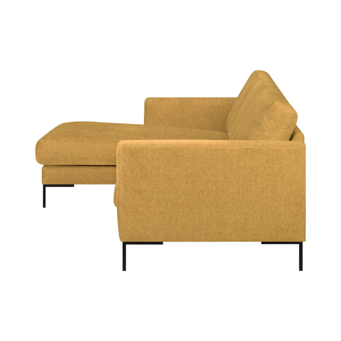 by fonQ Cirro Hoekbank met Chaise Longue Links - Mosterd