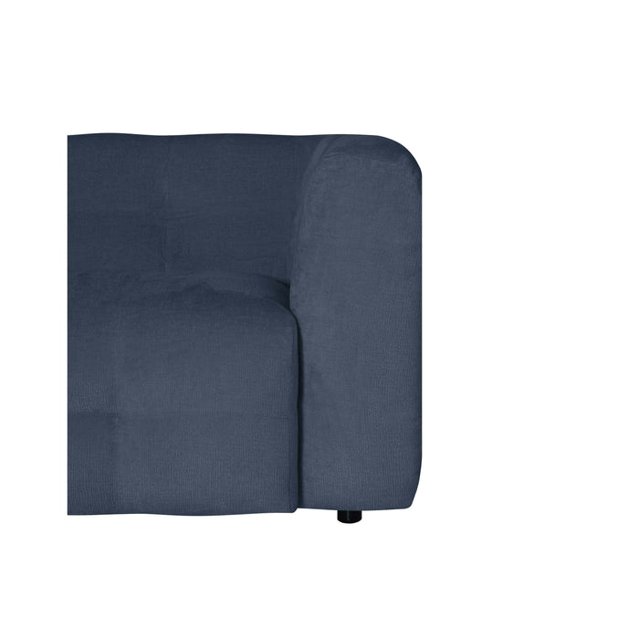 by fonQ Mush Hoekbank Links - Chenille - Blauw