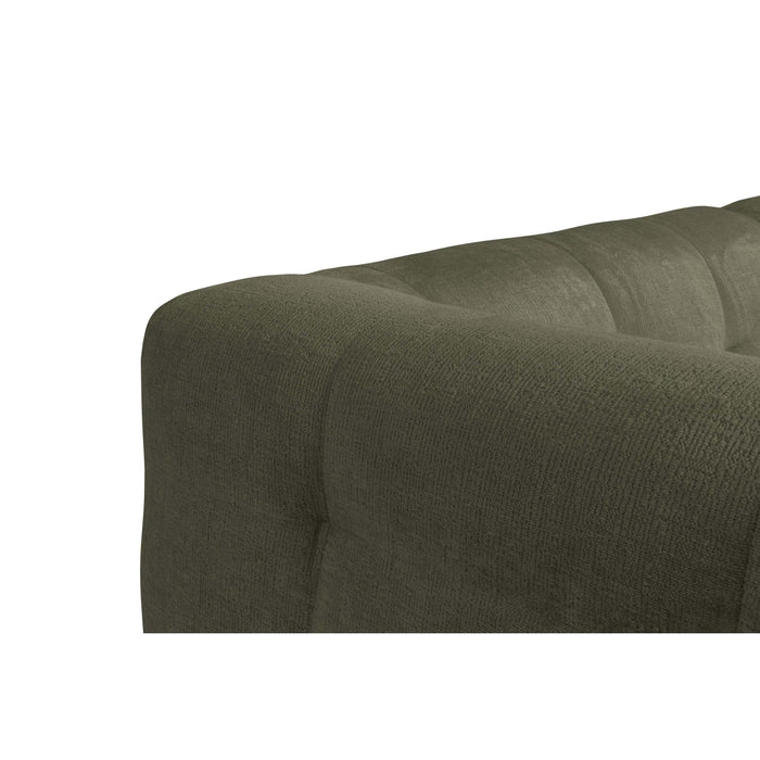 by fonQ Mush Hoekbank met Chaise Longue Links - Chenille - Groen