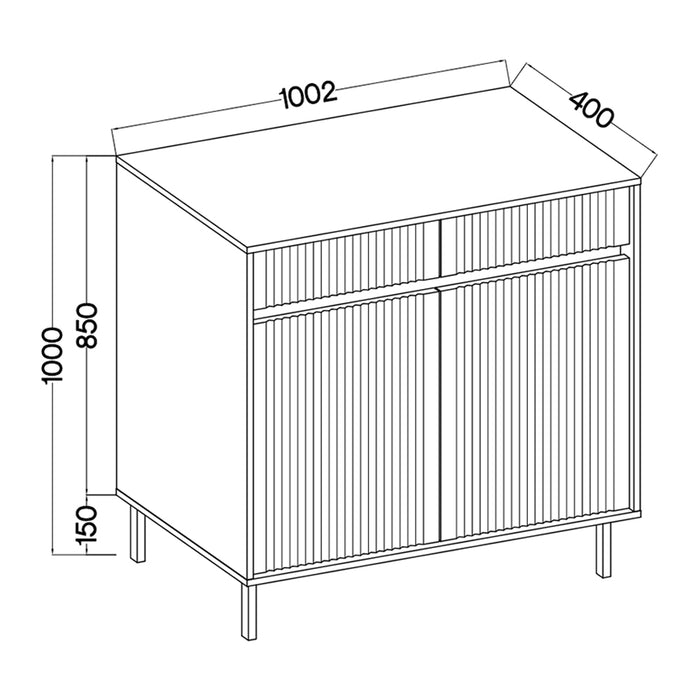 by fonQ Ovara Ladekast - B 100 cm