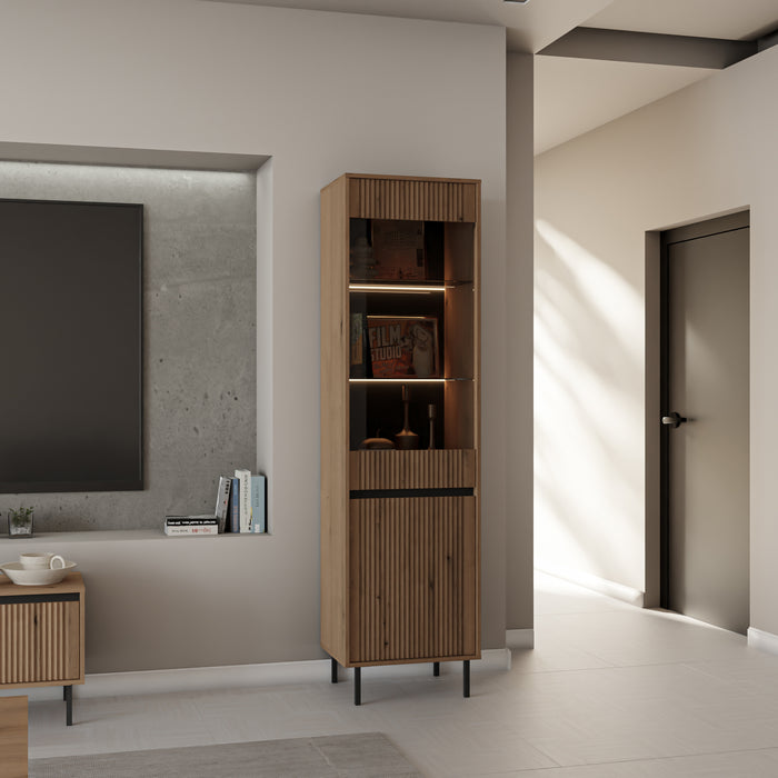 by fonQ Ovara Vitrinekast  - Licht Eiken