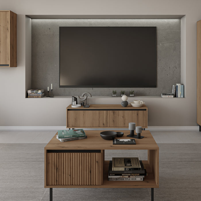 by fonQ Ovara Vitrinekast  - Licht Eiken