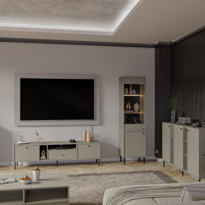 by fonQ Luvra Vitrinekast - Groen