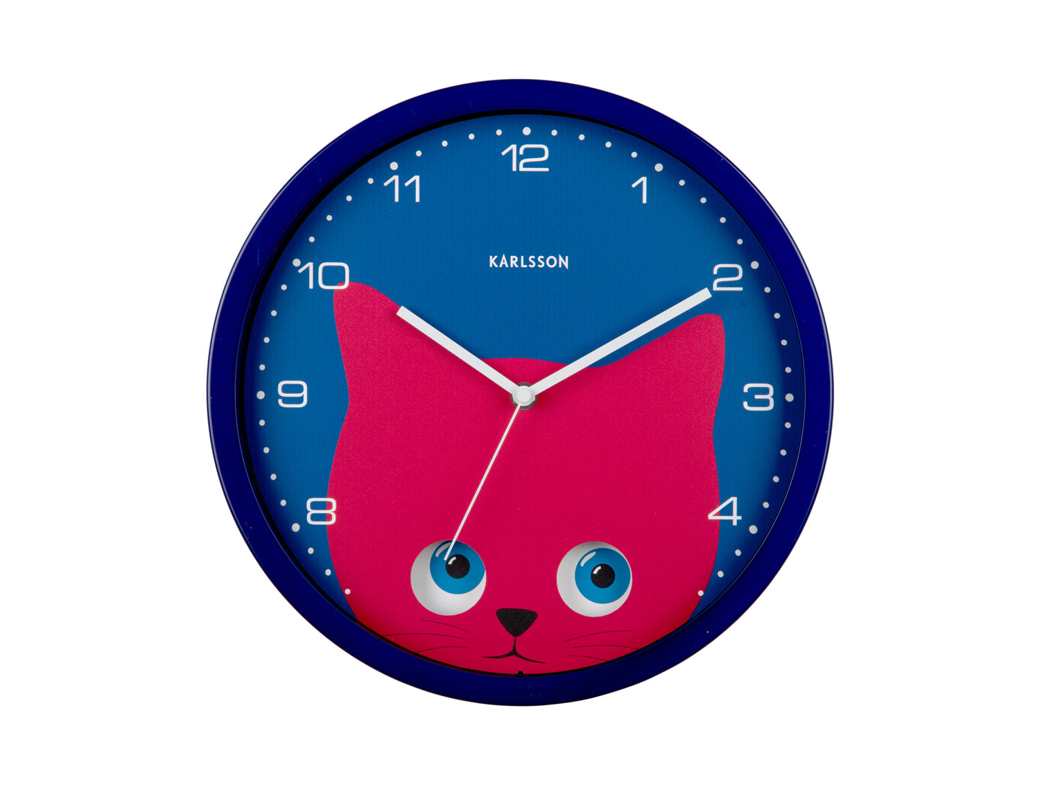 Karlsson - Wall Clock Peekaboo Cat