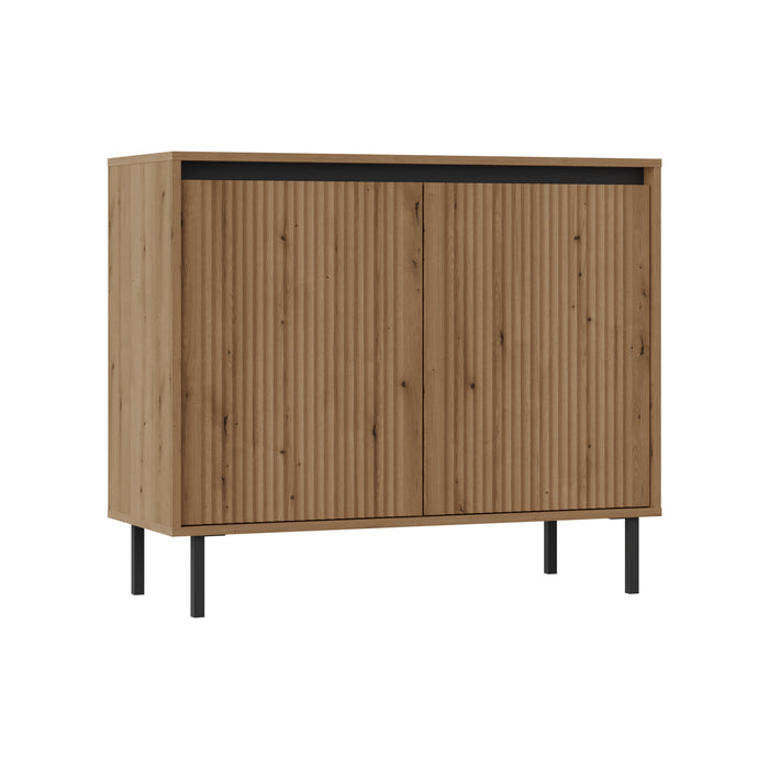 by fonQ Ovara Dressoir 2-deurs - Licht Eiken