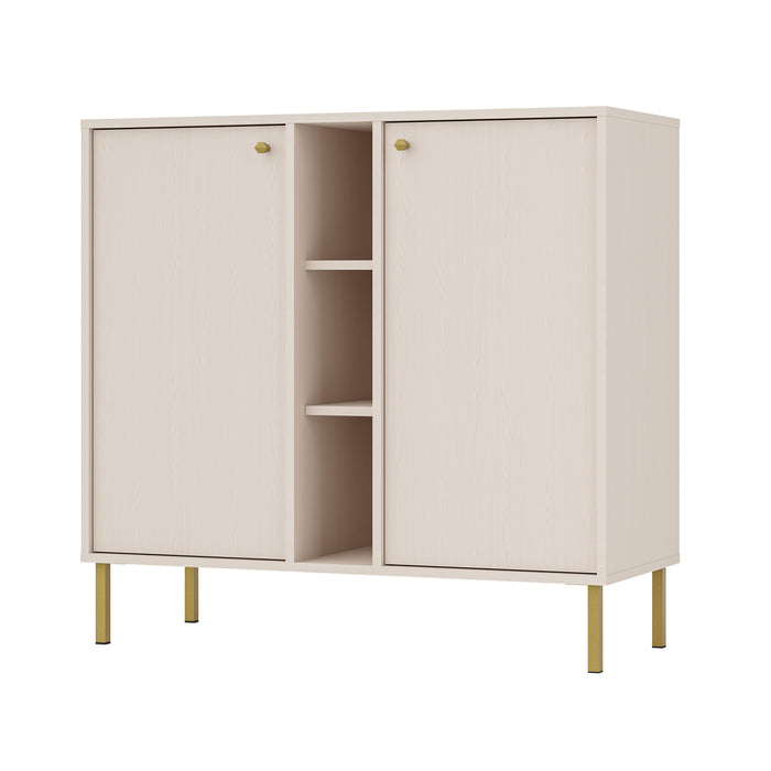 by fonQ Luvra Dressoir 2-deurs - Open Vak - Zand