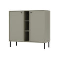 by fonQ Luvra Dressoir 2-deurs - Open Vak - Groen