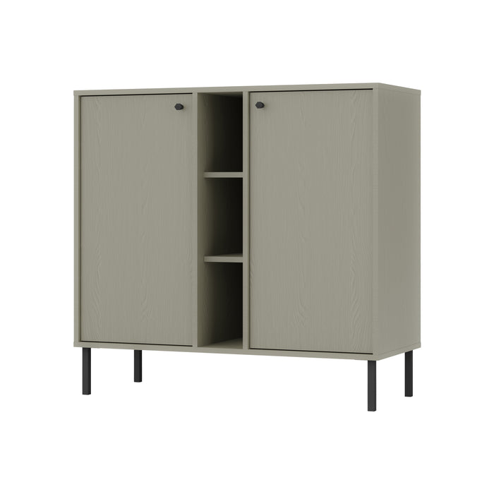by fonQ Luvra Dressoir 2-deurs - Open Vak - Groen