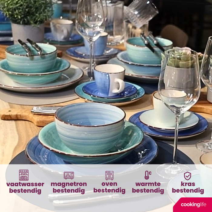 Cookinglife Kleine Kommen Delice Blue ø 12 cm - 6 stuks