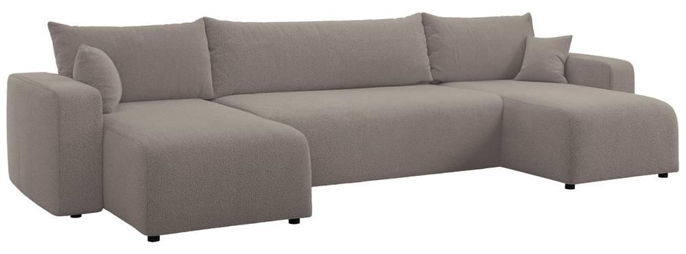 NADUVI Collection U-slaapbank Rosco bouclé