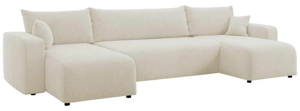 NADUVI Collection U-slaapbank Rosco bouclé