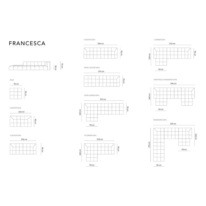 Milo Casa Hoekbank Francesca velvet rechts 4-zits