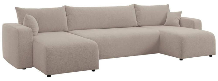 NADUVI Collection U-slaapbank Rosco bouclé