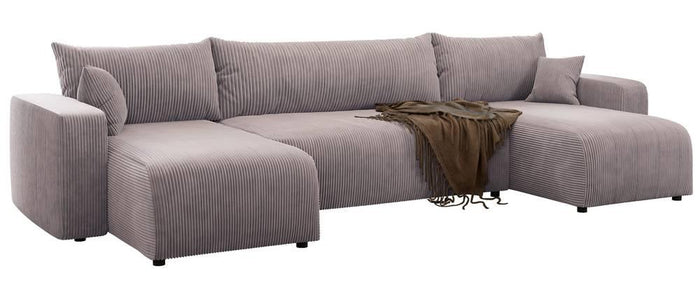 NADUVI Collection U-slaapbank Rosco ribstof