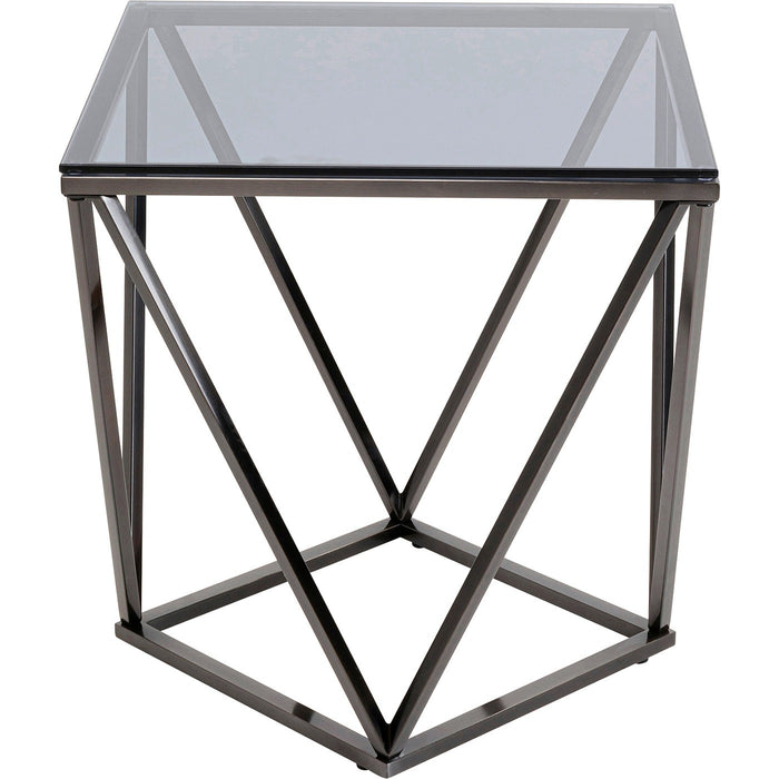 Kare Design Cristallo bijzettafel - 50x50cm - grijs
