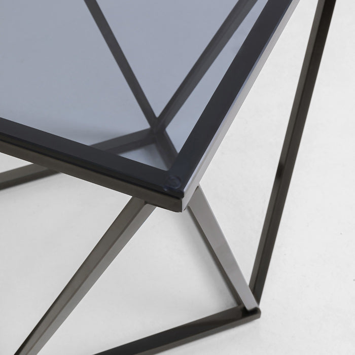 Kare Design Cristallo bijzettafel - 50x50cm - grijs